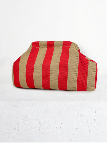 Women's Striped/rhombus/leaf/dot Cloud Handbag, Clip Closure Crossbody Bag, Lightweight Foldable for Daily Use, Gifts for Friends and Valentine's Day