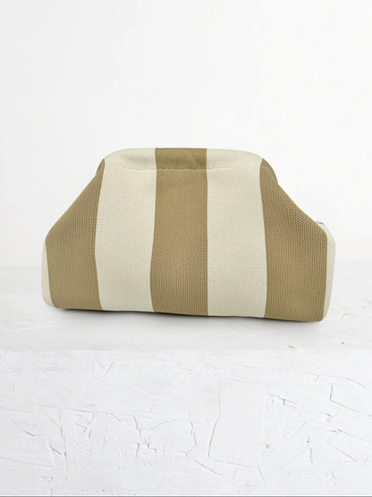 Women's Striped/rhombus/leaf/dot Cloud Handbag, Clip Closure Crossbody Bag, Lightweight Foldable for Daily Use, Gifts for Friends and Valentine's Day