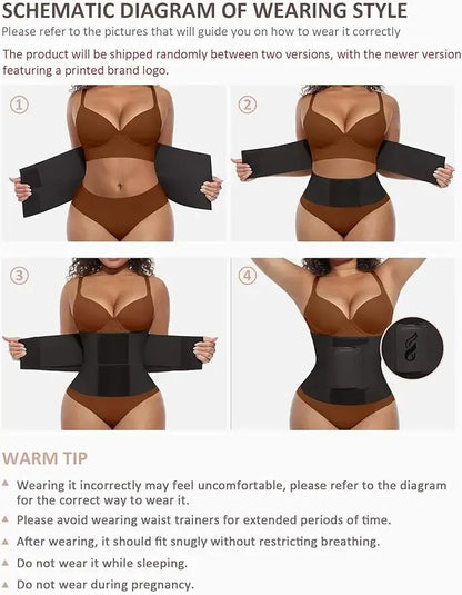 Belt Waist Cincher Ab Belt with Triple Wrap Women