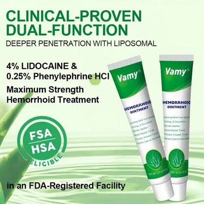 Hemorrhoid Treatment Cream-Gel with Soothing Aloe Vera, Anti-Itch Relief for Pain & Swelling, Alcohol-Free Formula for Sensitive Skin, Unisex, 1.4 oz with Finger Cots