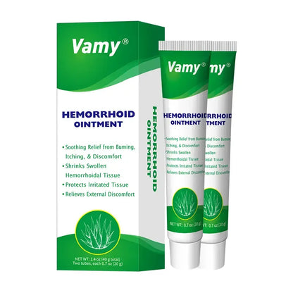 Hemorrhoid Treatment Cream-Gel with Soothing Aloe Vera, Anti-Itch Relief for Pain & Swelling, Alcohol-Free Formula for Sensitive Skin, Unisex, 1.4 oz with Finger Cots