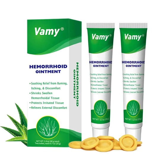 Hemorrhoid Treatment Cream-Gel with Soothing Aloe Vera, Anti-Itch Relief for Pain & Swelling, Alcohol-Free Formula for Sensitive Skin, Unisex, 1.4 oz with Finger Cots