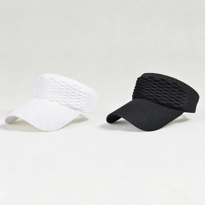 2Pcs Women's High Ponytail Sun Visor Hat