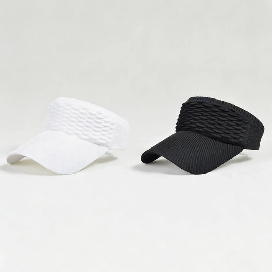 2Pcs Women's High Ponytail Sun Visor Hat