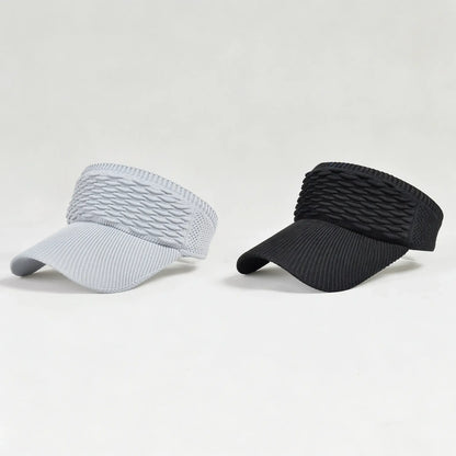 2Pcs Women's High Ponytail Sun Visor Hat