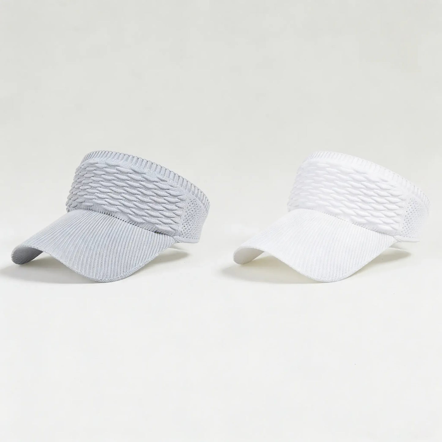 2Pcs Women's High Ponytail Sun Visor Hat