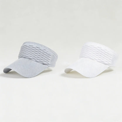 2Pcs Women's High Ponytail Sun Visor Hat