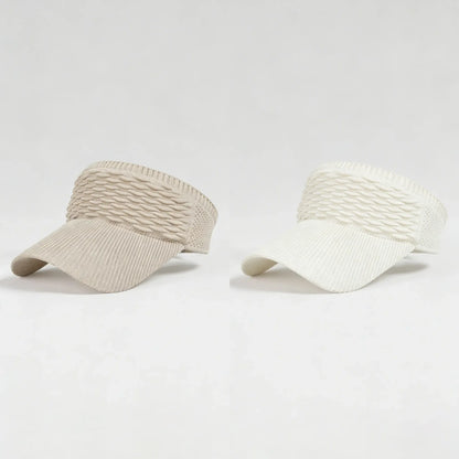2Pcs Women's High Ponytail Sun Visor Hat