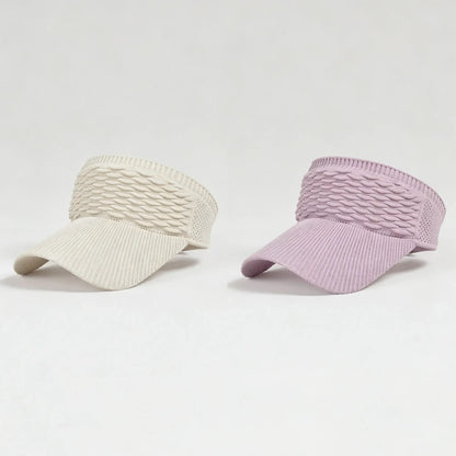 2Pcs Women's High Ponytail Sun Visor Hat