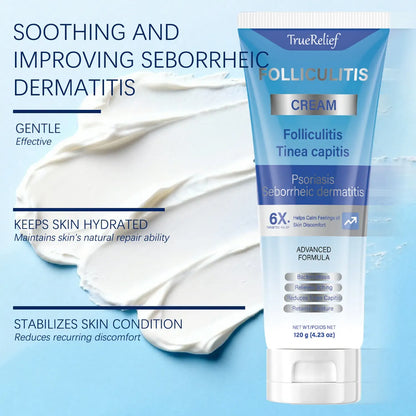 Botanical Folliculitis Cream, Soothing Moisturizer for Bumps on Face