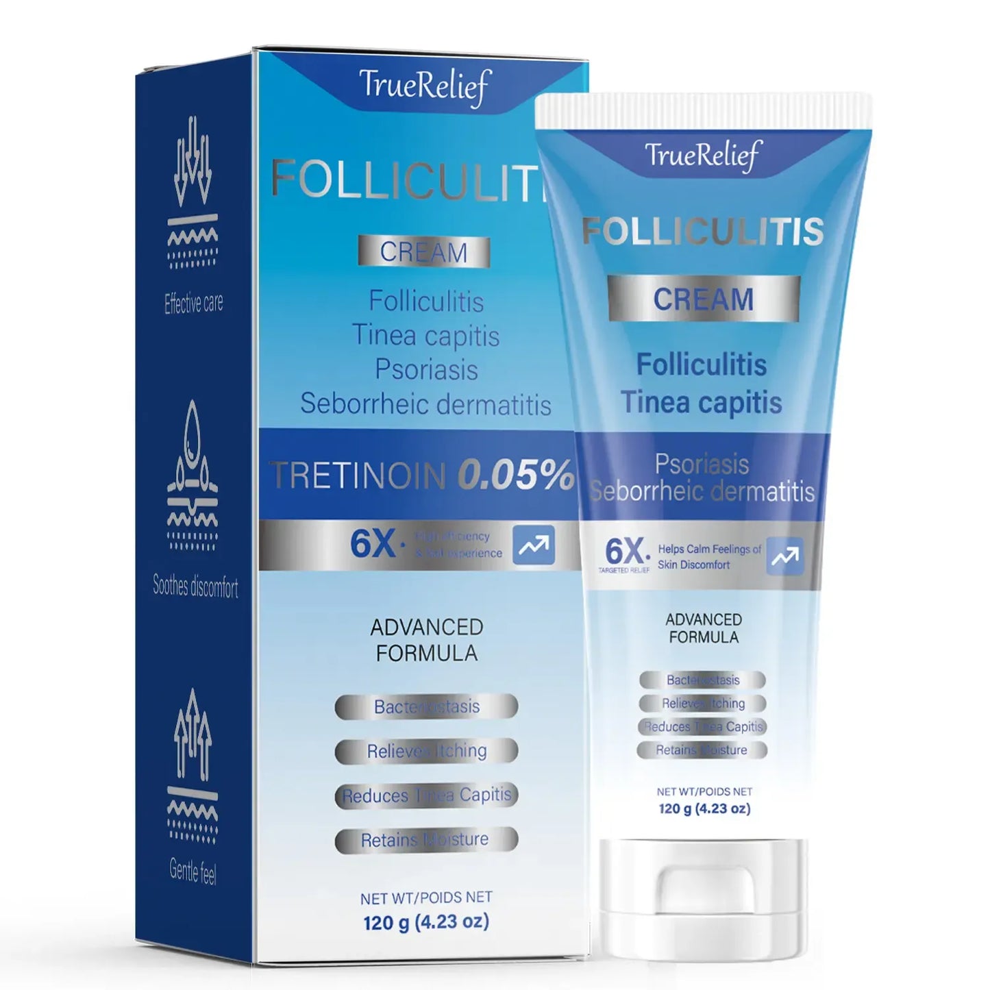 Botanical Folliculitis Cream, Soothing Moisturizer for Bumps on Face