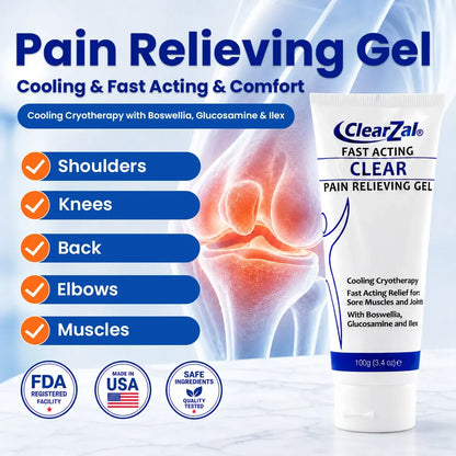 Soothing Cooling Gel 100g, Relieving Body Gel, Cooling with Menthol and Frankincense, Helps Relieve Muscle Tension