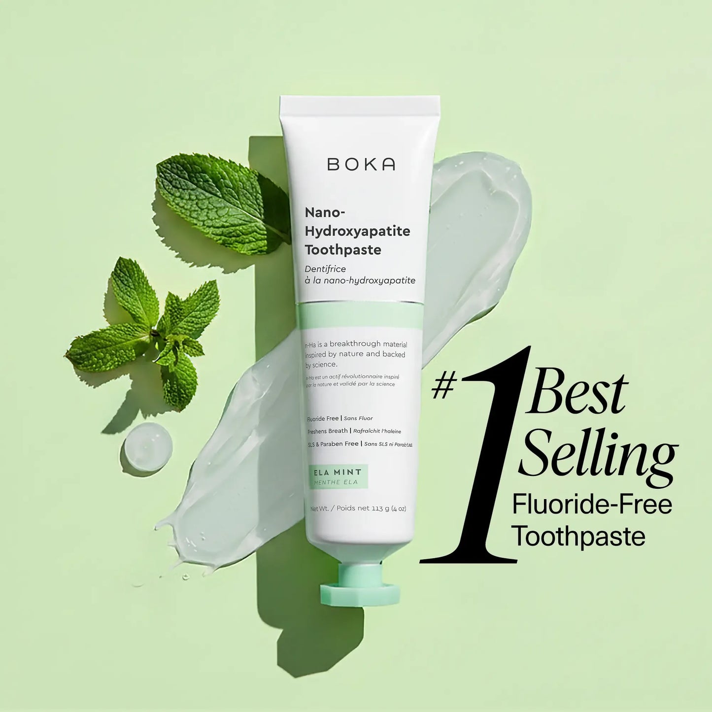 Nano Hydroxyapatite Toothpaste, Fluoride Free Toothpaste, Appropriate for Sensitive Teeth - for Adults
