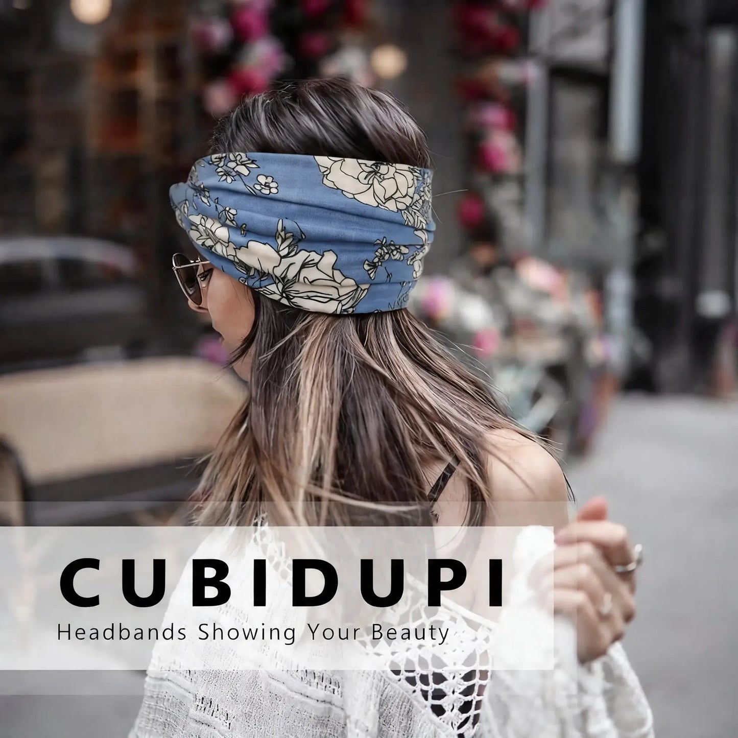 Cubidupi 6 Pack Boho Wide Headbands for Women, Stretchy Breathable Yoga Workout Headwraps, Fashion Hair Accessories for Women, Female, One Size