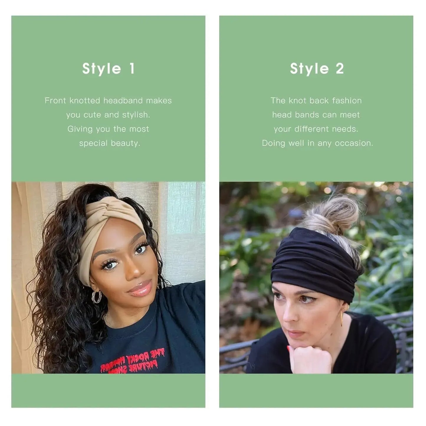 Cubidupi 6 Pack Boho Wide Headbands for Women, Stretchy Breathable Yoga Workout Headwraps, Fashion Hair Accessories for Women, Female, One Size