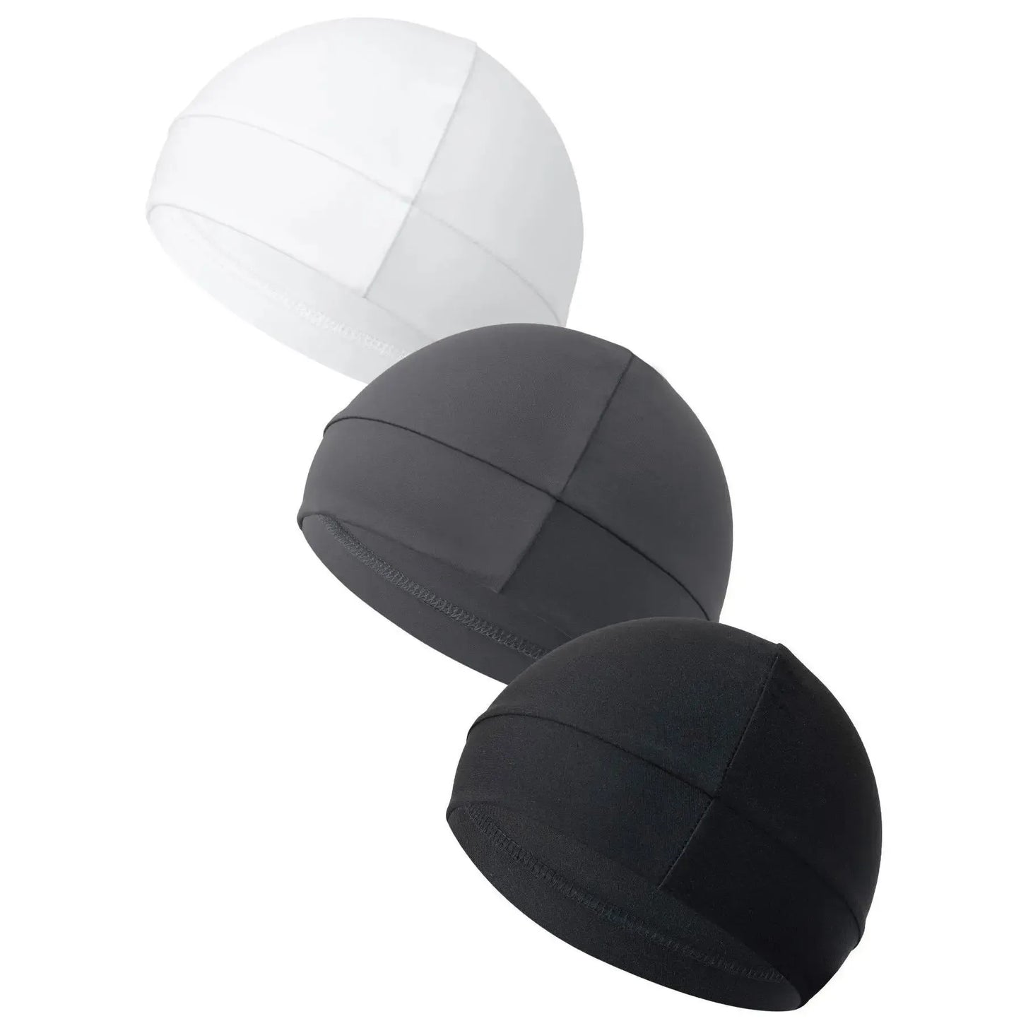 3-Pack Fitted Nylon Sports Caps – Unisex, All-Season