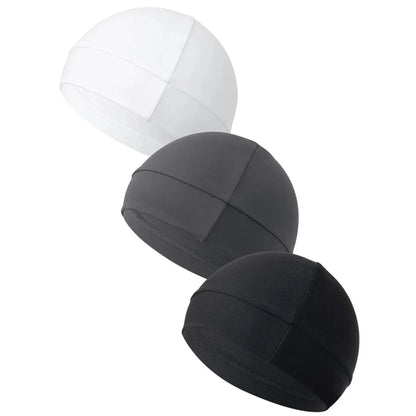 3-Pack Fitted Nylon Sports Caps – Unisex, All-Season