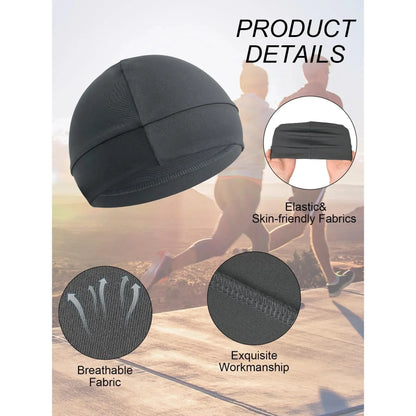 3-Pack Fitted Nylon Sports Caps – Unisex, All-Season