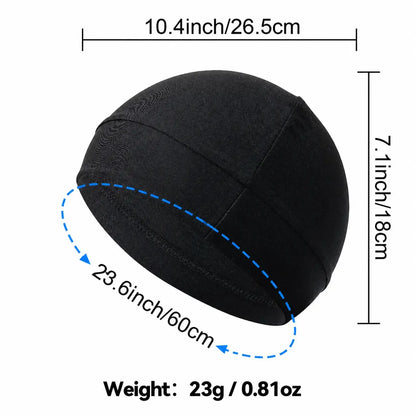 3-Pack Fitted Nylon Sports Caps – Unisex, All-Season