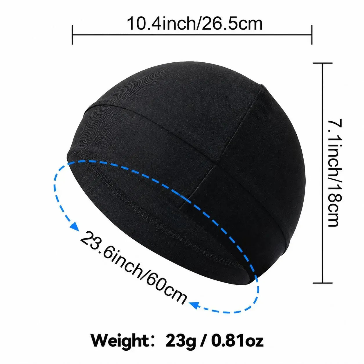3-Pack Fitted Nylon Sports Caps – Unisex, All-Season