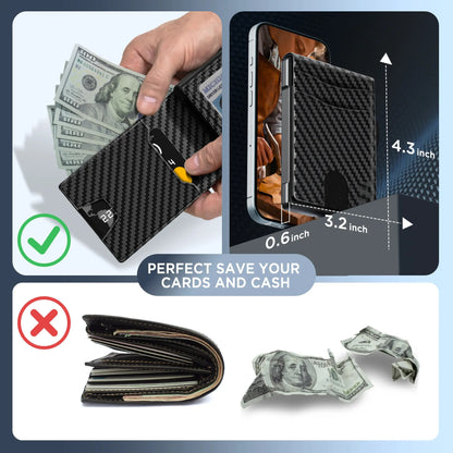Men's Pop-Up Aluminum Wallet with RFID Blocking