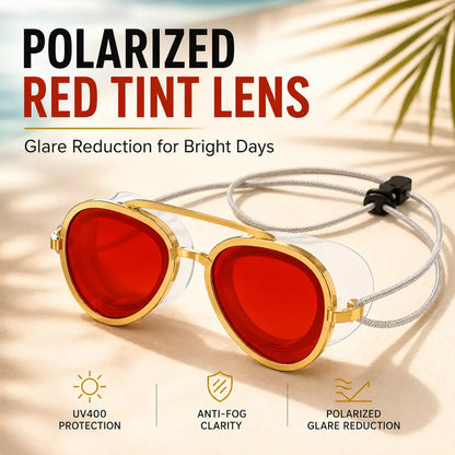 2-in-1 Polarized Swim Goggles & Sunglasses – Anti-Fog, UV Protection, Wide View