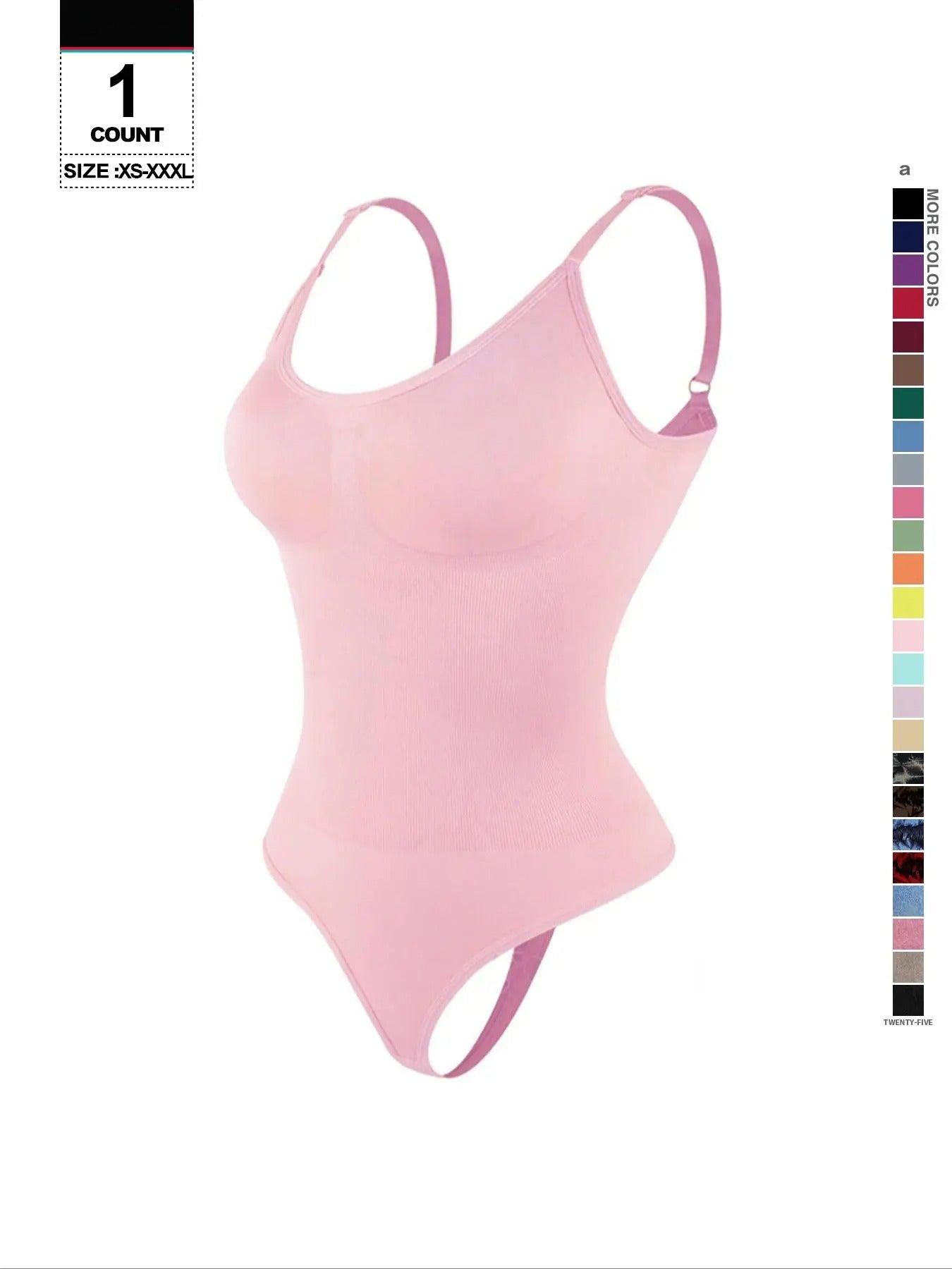 Seamless Shaping Body Sculpting Compression Fit Shapewear Spaghetti Strap Bodysuit