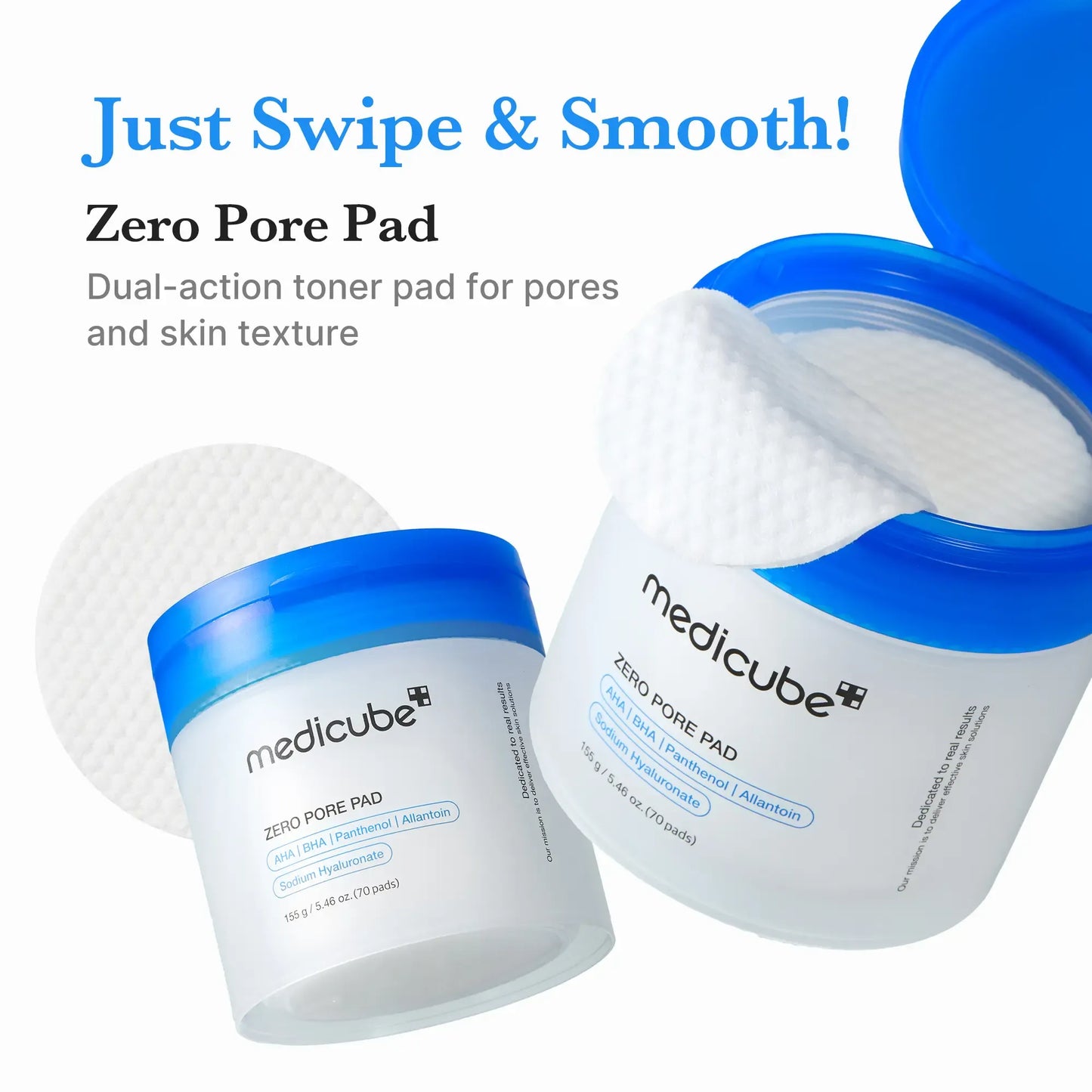 Zero Pore Pads – AHA + BHA Korean Toner Pads