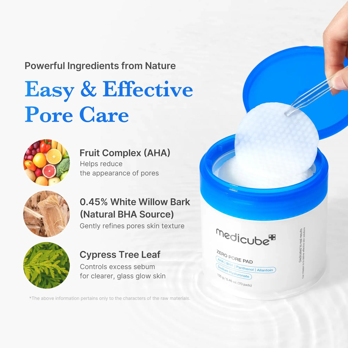 Zero Pore Pads – AHA + BHA Korean Toner Pads
