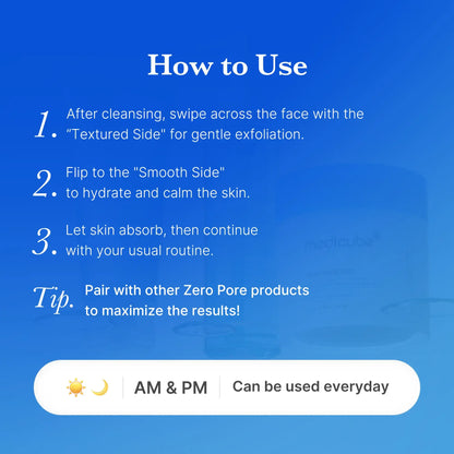 Zero Pore Pads – AHA + BHA Korean Toner Pads