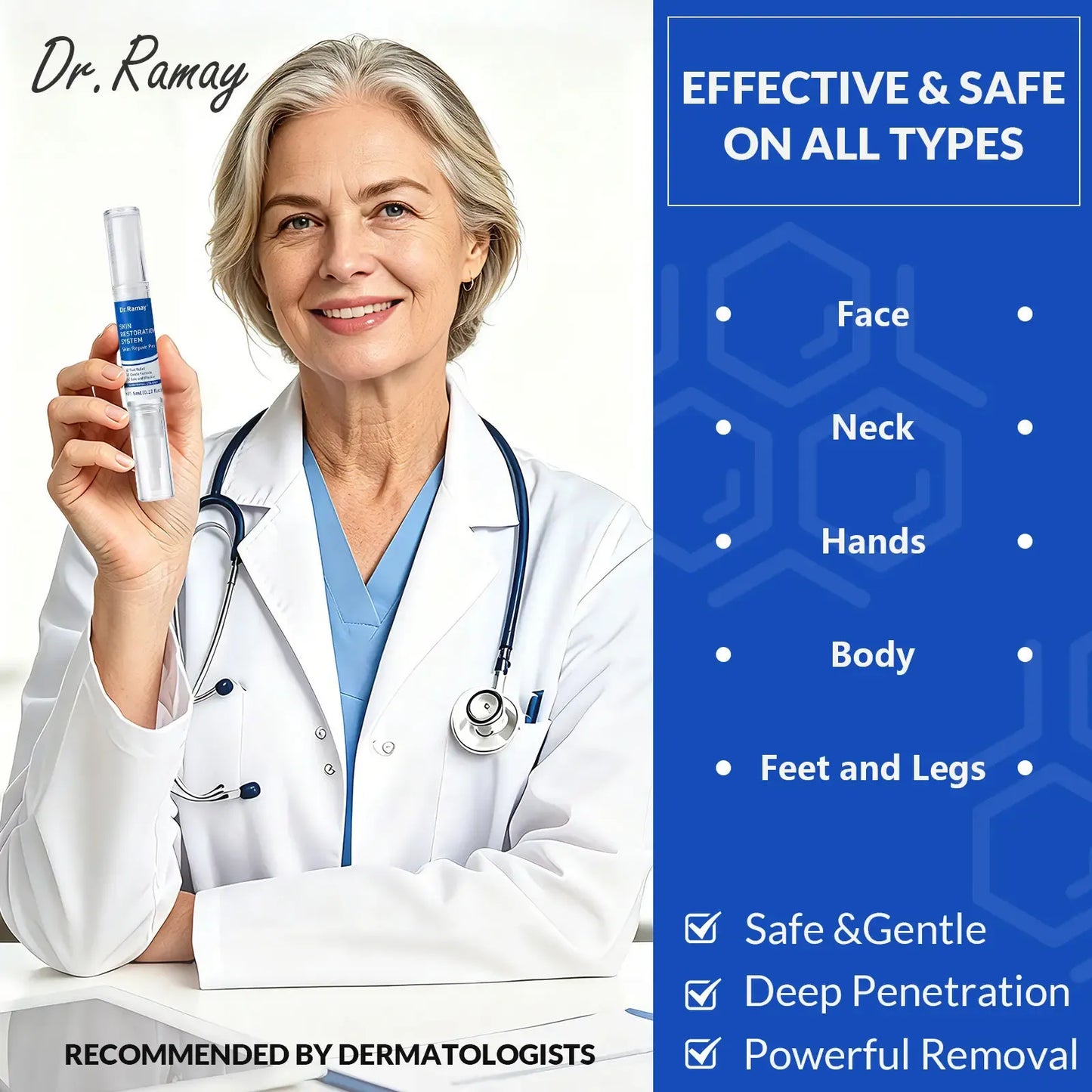 Natural Skin Repair  Pen, Equipped With Aprecise Applicator And A Gentle Herbal Formula, It Issuitable For Facial And Body Care-5ml