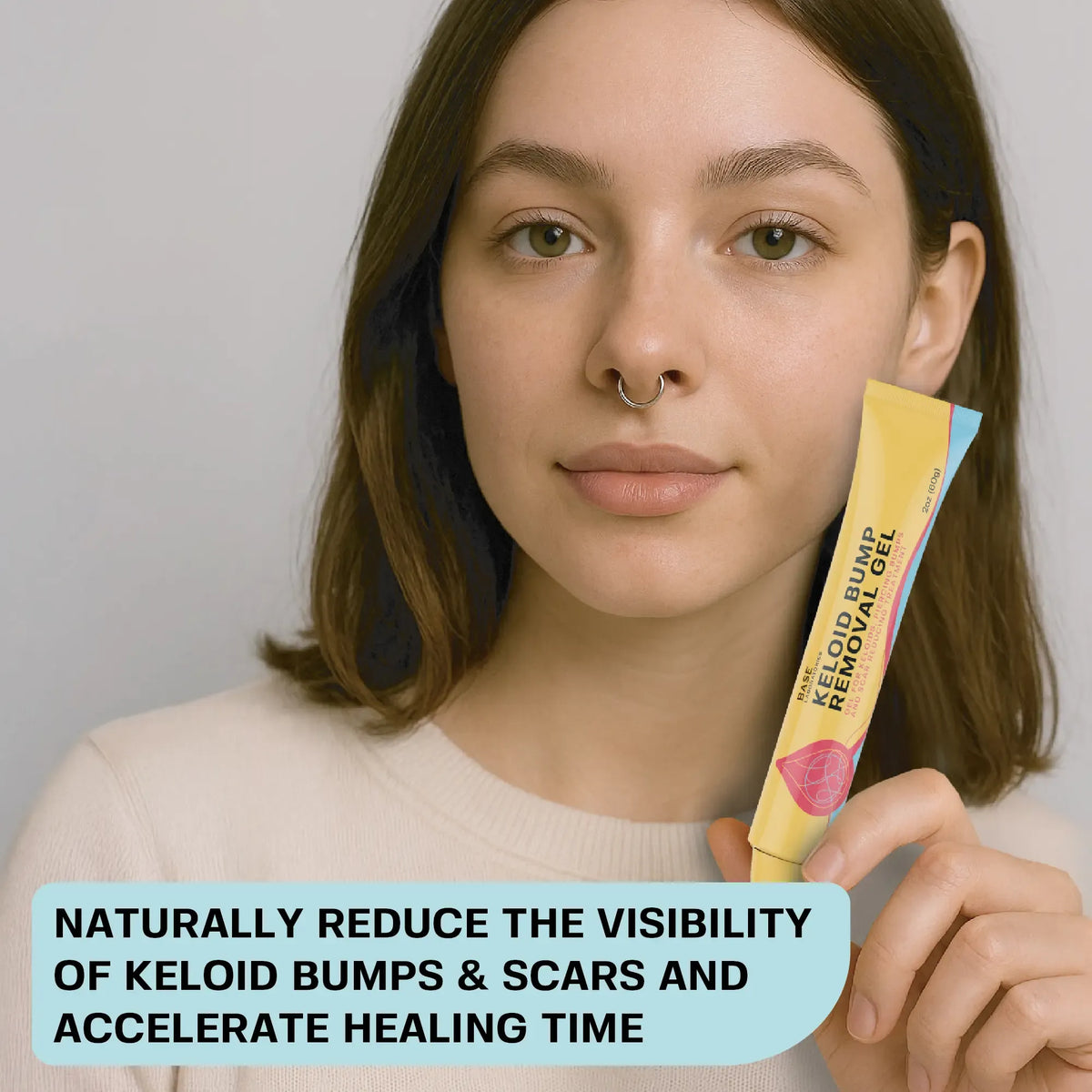 Keloid Bump Removal Gel | Natural Piercing Bump Treatment & Keloid Scar Gel | Keloid Scar Removal for all Scars, Keloids & Piercing Bumps | Soothing Piercing Aftercare | 2 oz