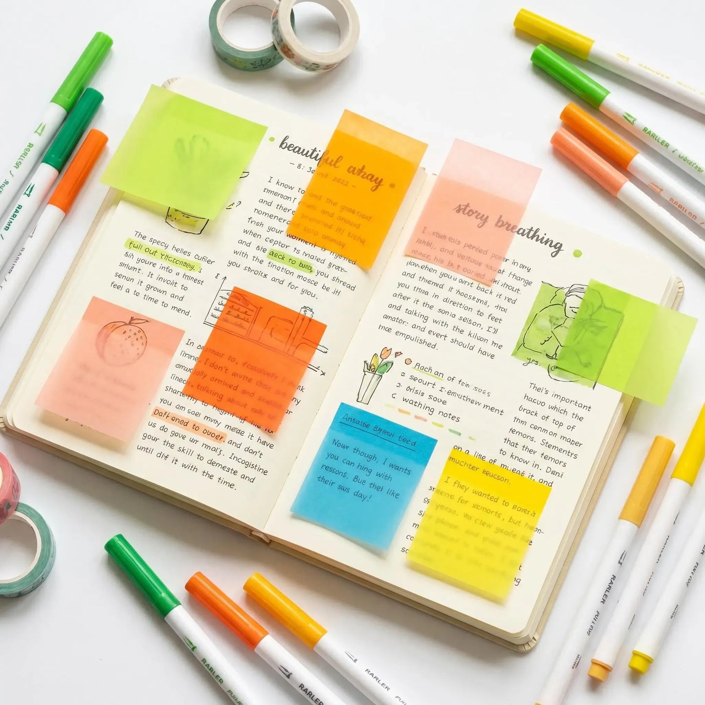 Transparent Pull-Out Glitter Sticky Notes (12 Boxes, 960 Total) - Office Stationery, Back to School Essentials, Student Study Notes, Strong Adhesion, Quality Paper, 80 Per Pad, 50 Reuses, No Residue Desk Accessory, School Supplies Shopping Item