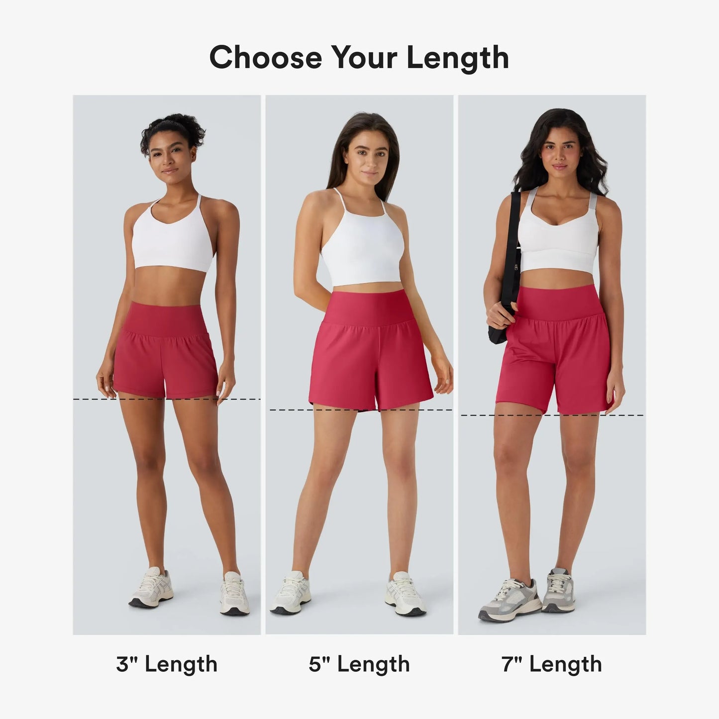 Super High Waisted 2-in-1 InstantCool Yoga Shorts 7" with Pockets Set