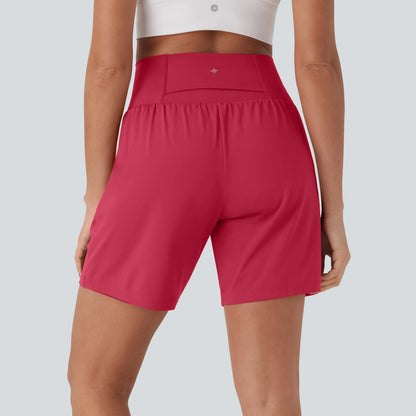 Super High Waisted 2-in-1 InstantCool Yoga Shorts 7" with Pockets Set
