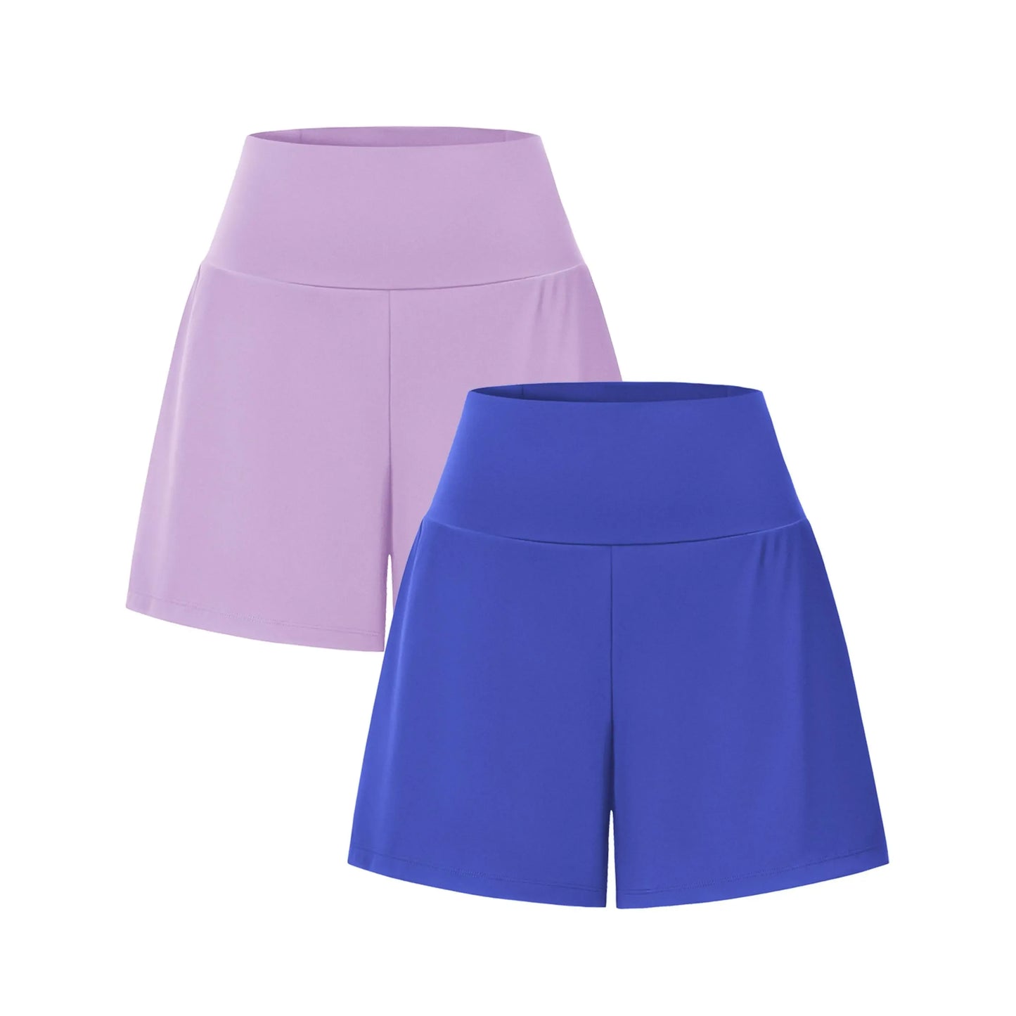 Super High Waisted 2-in-1 InstantCool Yoga Shorts 7" with Pockets Set