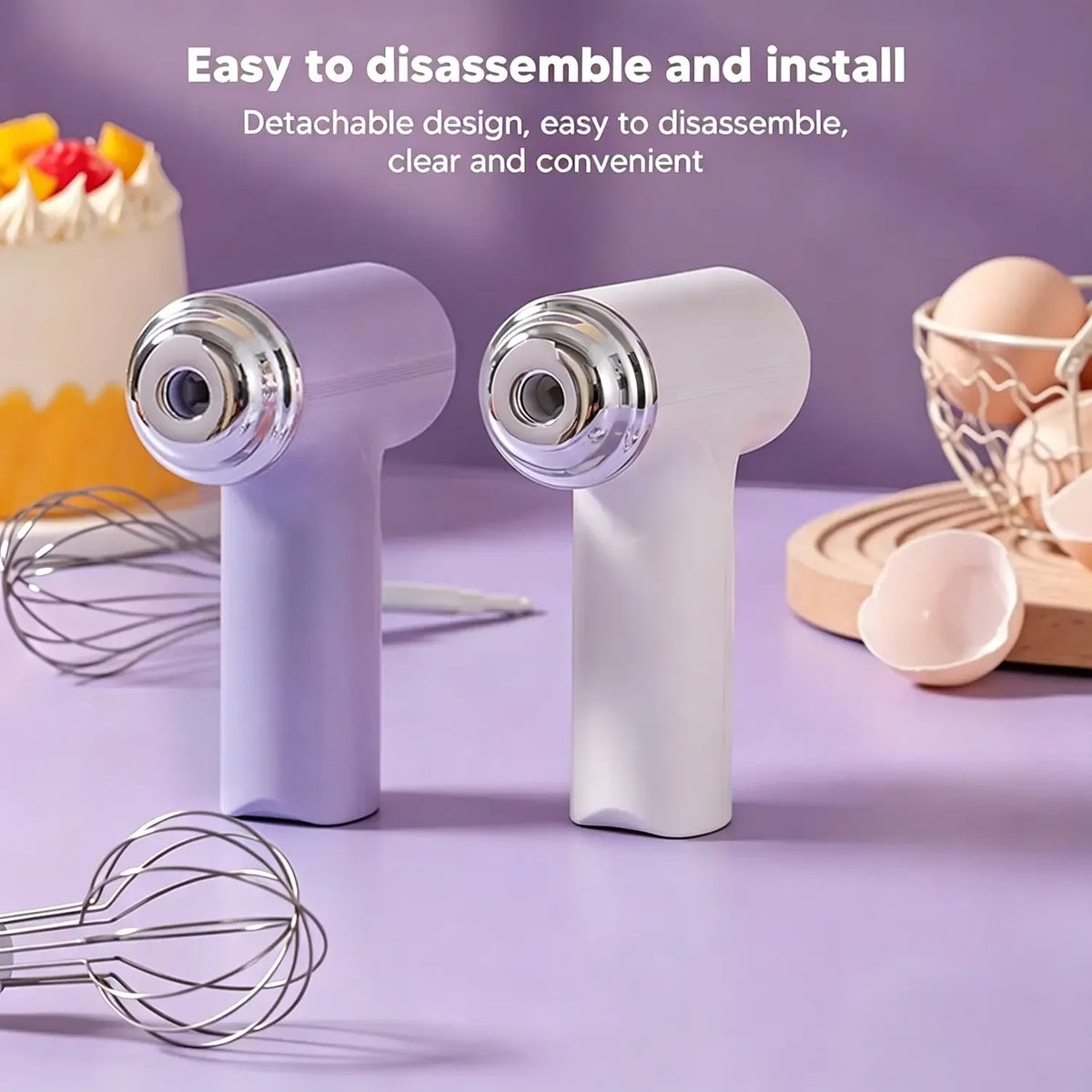 Cordless Electric Hand Mixer Whisk