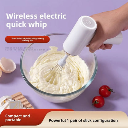 Cordless Electric Hand Mixer Whisk