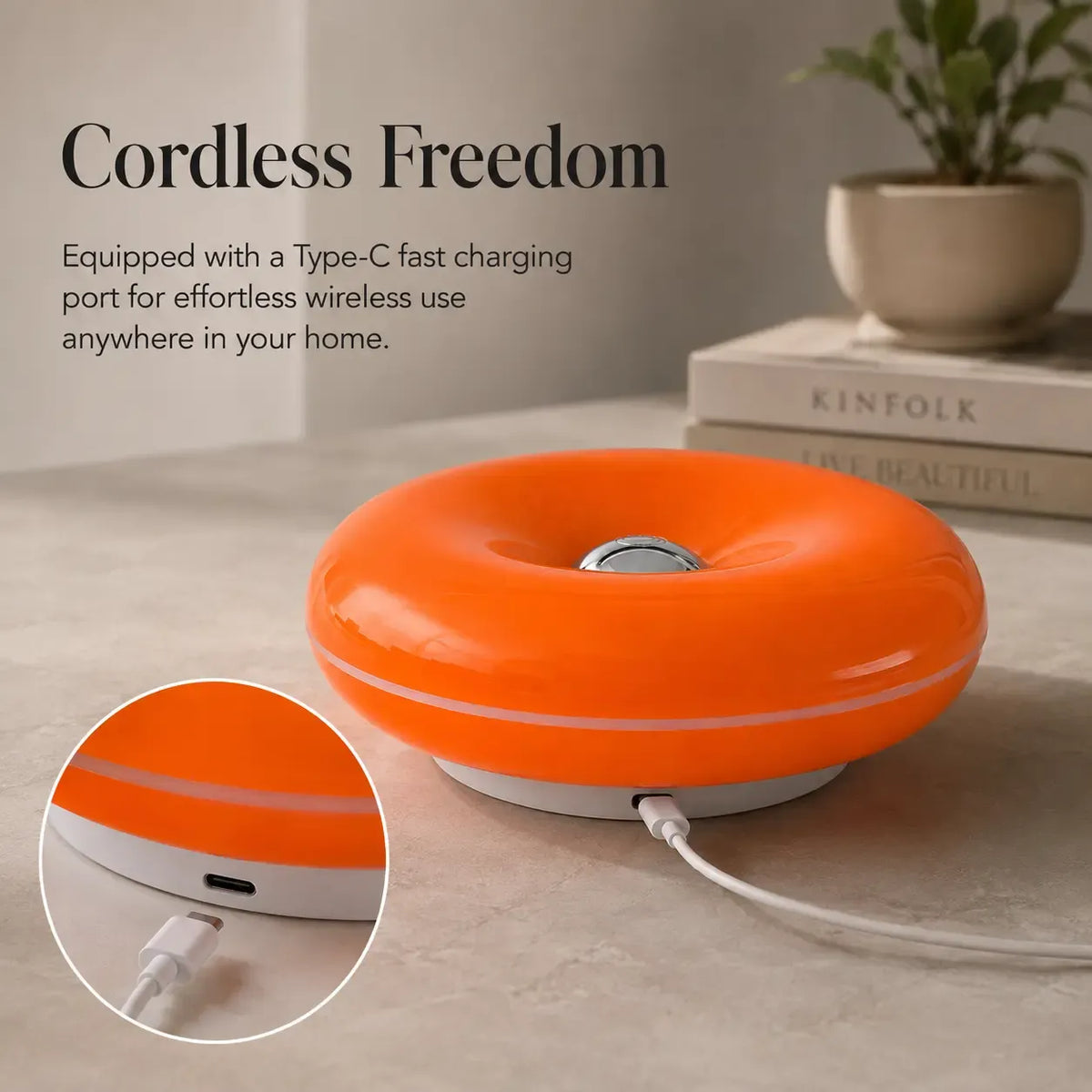 Aesthetic Doughnut LED Night Lamp - 2026 Easter Festive Decor, Touch & Remote Control, Warm & Cozy Glow, Whimsy Room Decor, Bedroom Lamps,sohochic