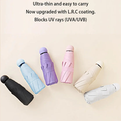 Compact Folding Travel Umbrella