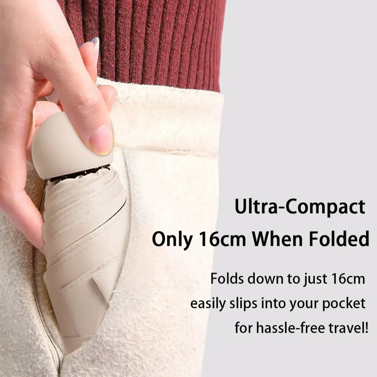 Compact Folding Travel Umbrella
