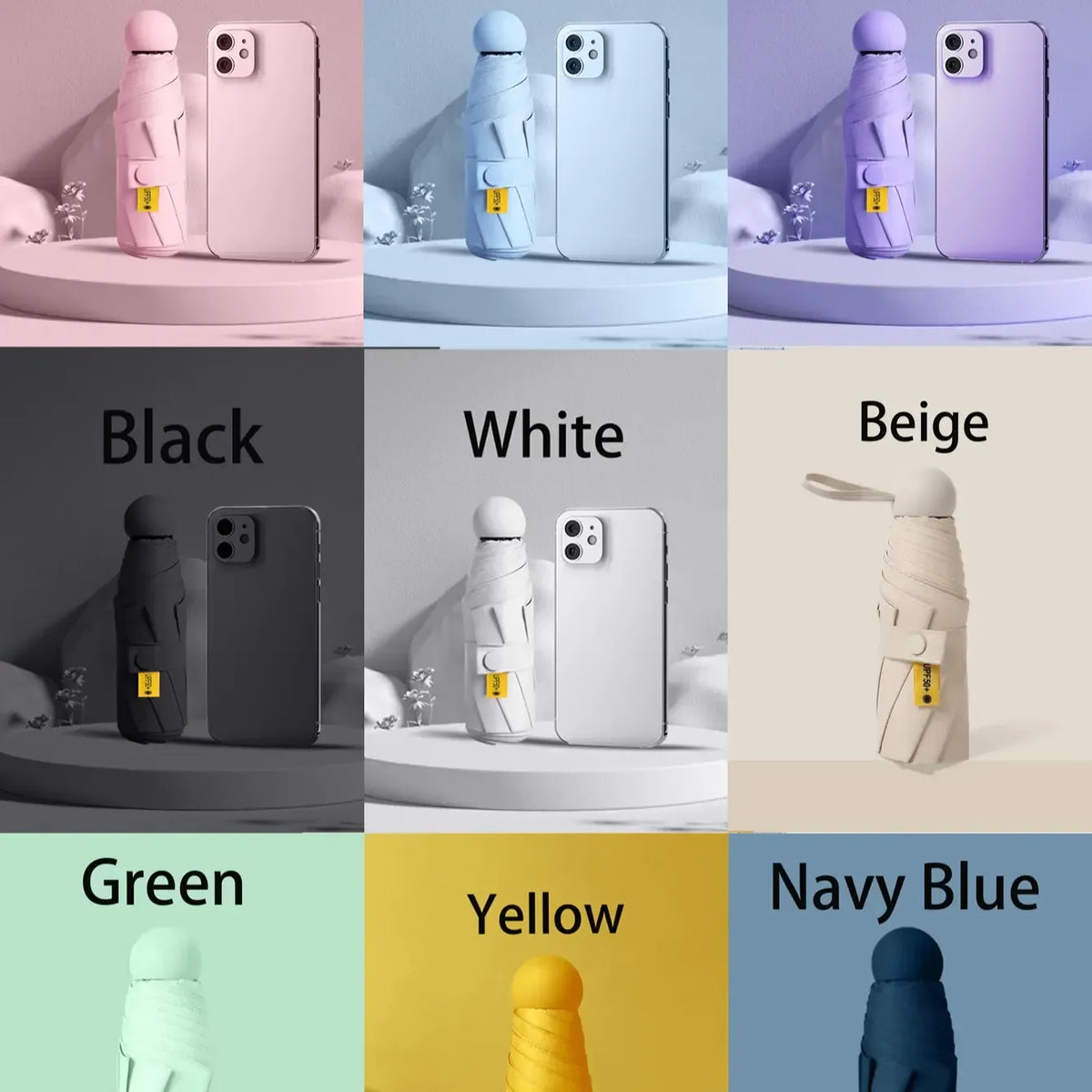 Compact Folding Travel Umbrella