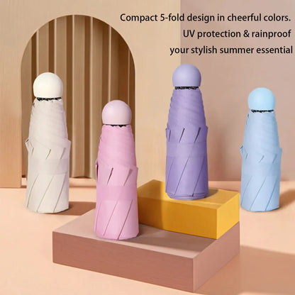Compact Folding Travel Umbrella