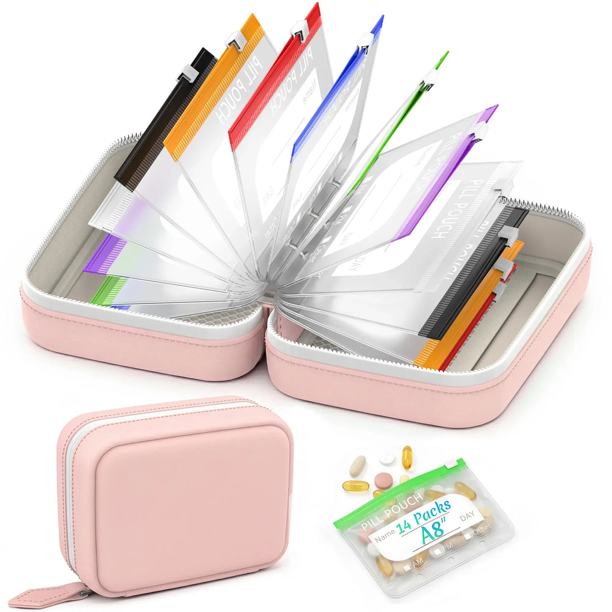 Travel Pill Organizer Set