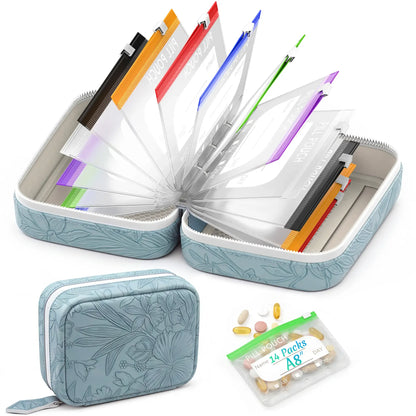 Travel Pill Organizer Set