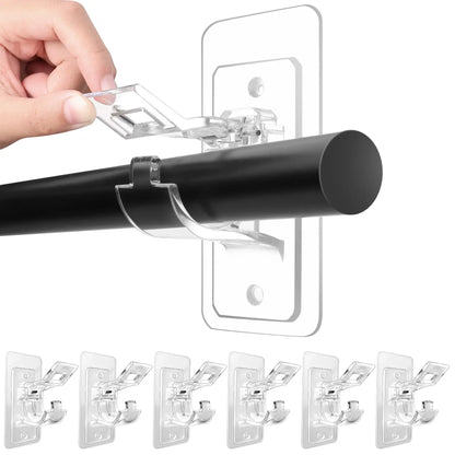 No-Drill Curtain Rod Brackets