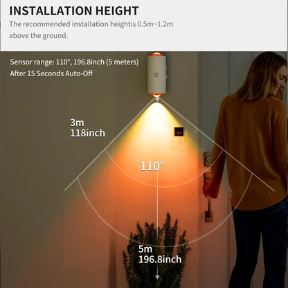 Rechargeable RGB Motion Sensor Night Light