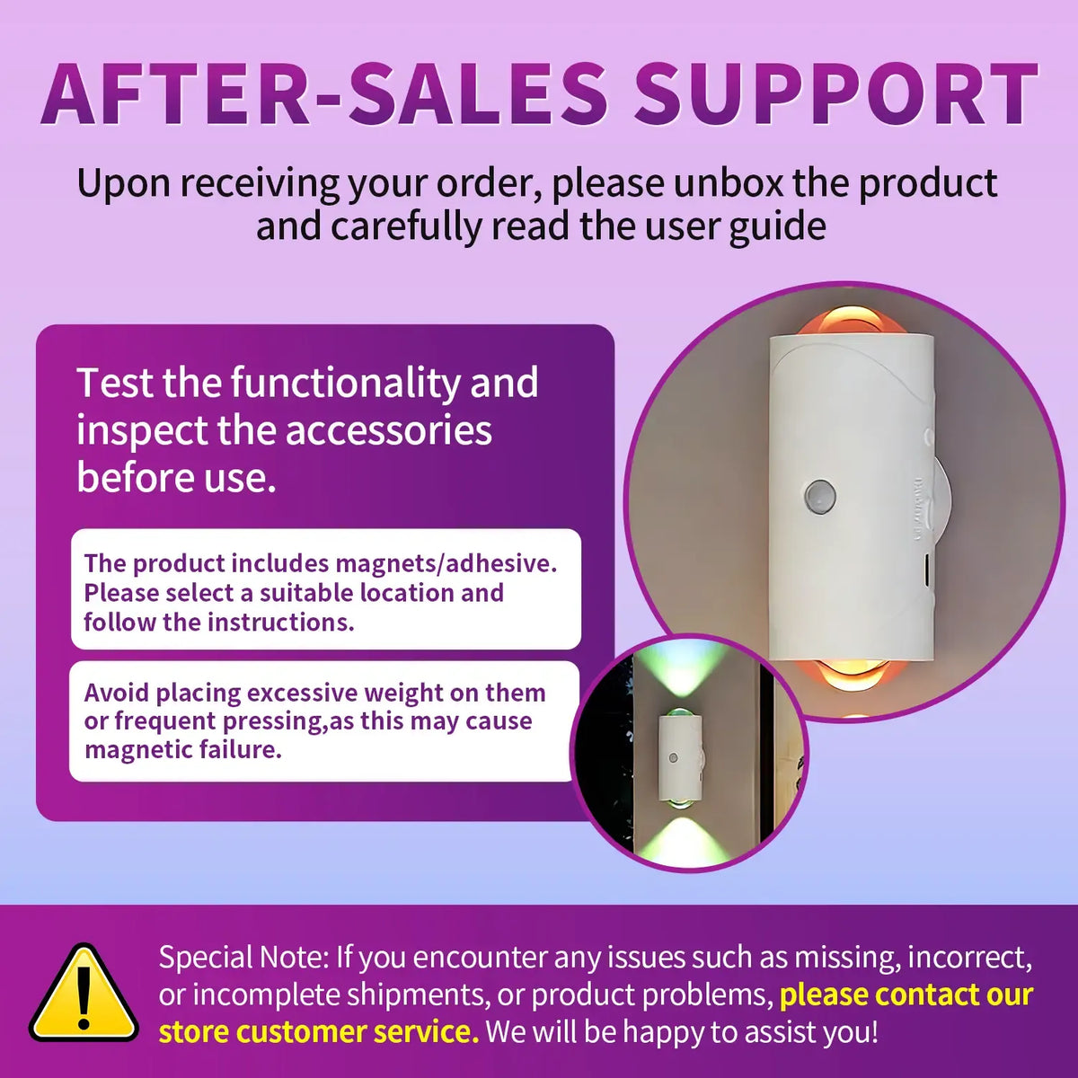 Rechargeable RGB Motion Sensor Night Light