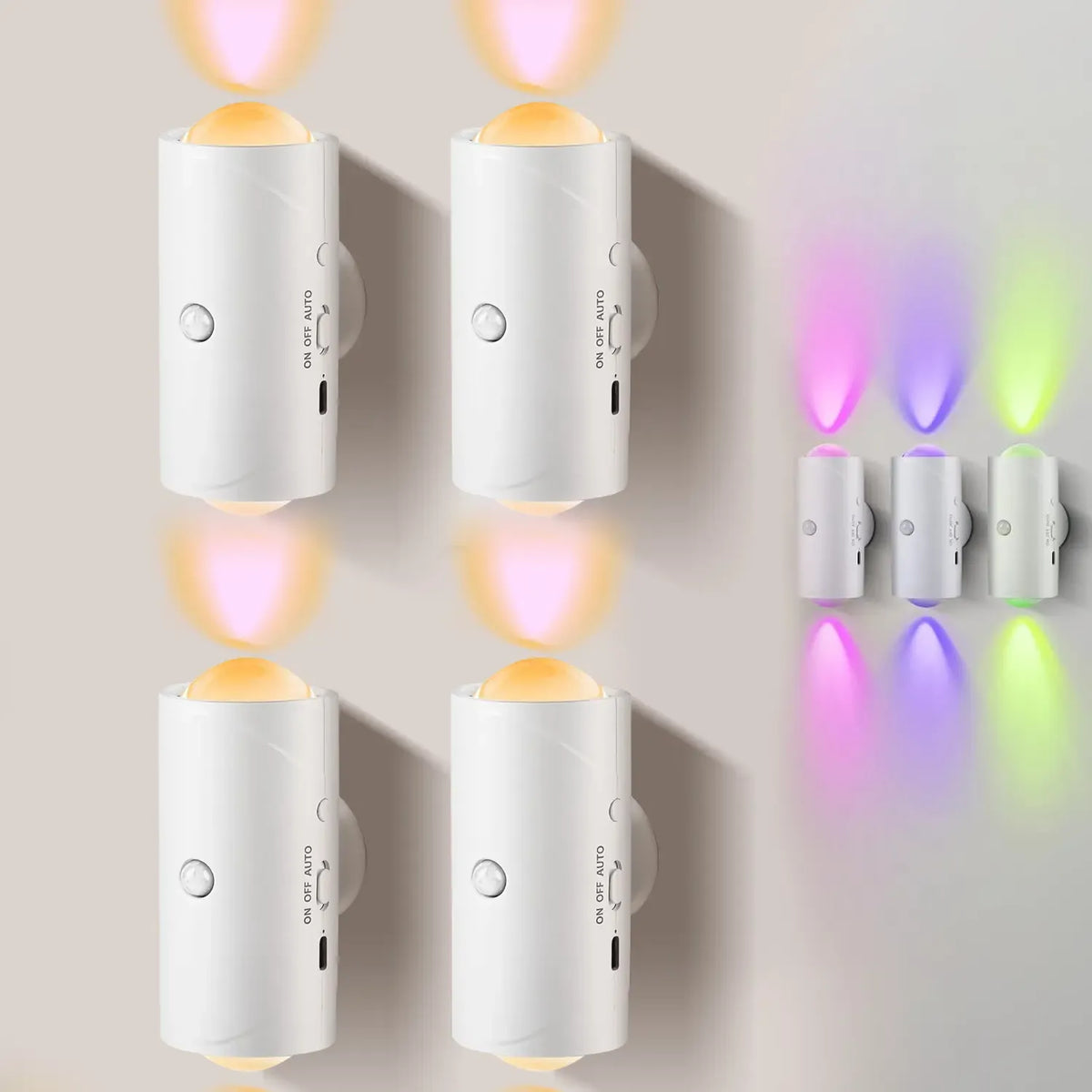 Rechargeable RGB Motion Sensor Night Light