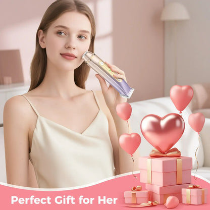 Women's Cordless 2-in-1 Wet-Dry Body & Facial Trimmer & Shaver